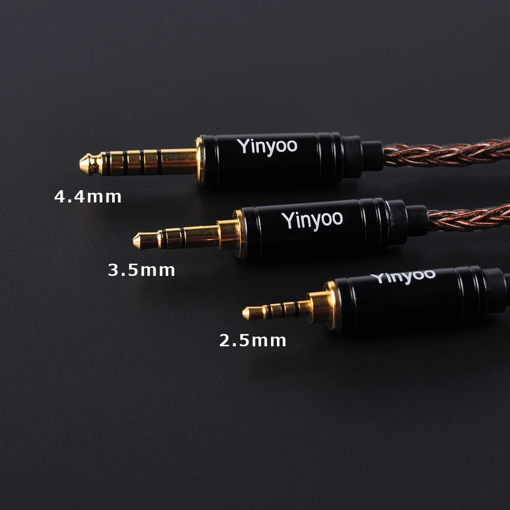 MMCX DIY кабель 8 основной для Shure SE215 SE535 SE846 Наушники Замена 3,5 мм 2,5 мм 4,4 мм Баланс кабели для IPhone Xiaomi SONY