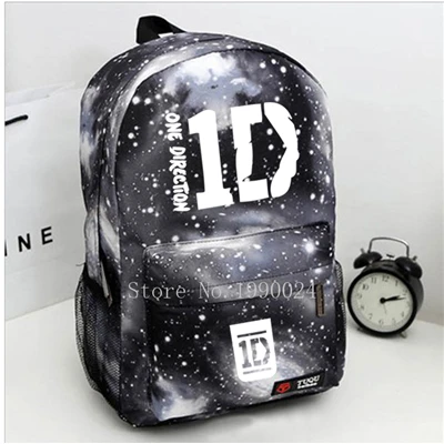 Подростковые Сумки One Direction 1D для мальчиков и девочек, Мультяшные рюкзаки, Детские рюкзаки из ткани Оксфорд, Детские рюкзаки, дорожные сумки, Mochila Feminina - Цвет: Style 13