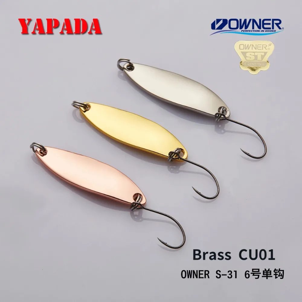 YAPADA النحاس ملعقة CU01 36*11mm 3g/3.8g/5g مالك واحد هوك متعدد الألوان ملعقة معدنية تيار الصيد السحر سمك السلمون المرقط YAPADA النحاس ملعقة CU01 36*11mm 3g/3.8g/5g مالك واحد هوك متعدد الألوان ملعقة معدنية تيار الصيد السحر سمك السلمون المرقط