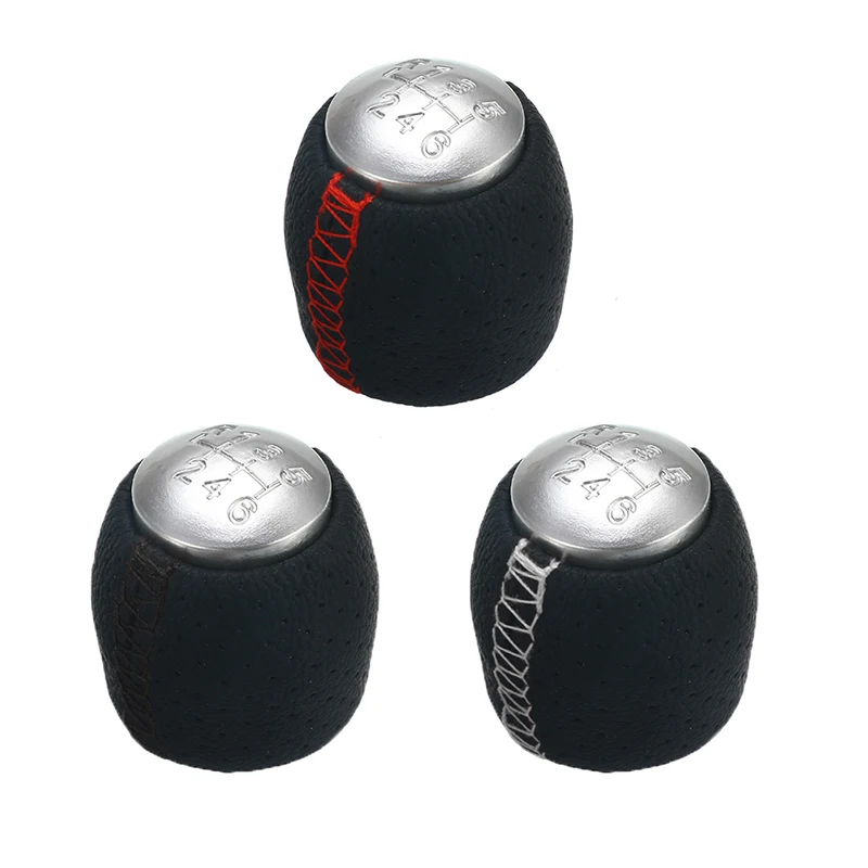 

6 Speed Gear Shift Knob For ALFA ROMEO 159 BRERA SPIDER 2005 2006 2007 2008-2011 Stick Shift Head Knobs Red White Black Line