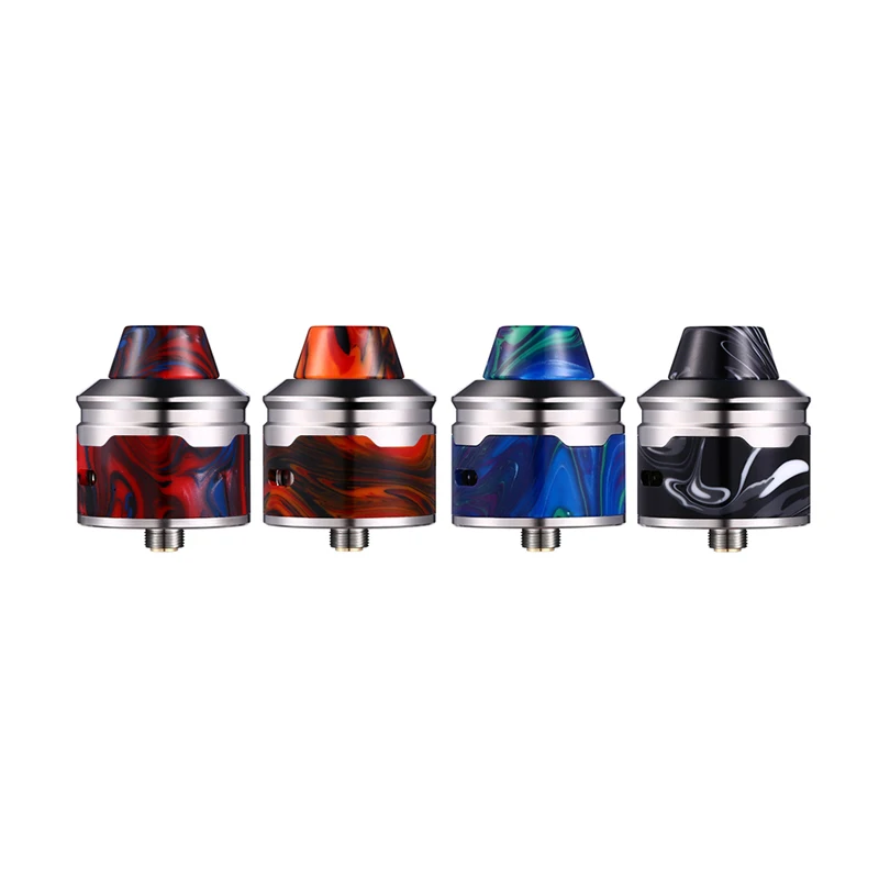 Новейший распылитель Aleader Rocket RDA 510 резьба Смола широкий наконечник капельного отверстия 24 мм дно двойной регулируемый поток воздуха RDA RDTA