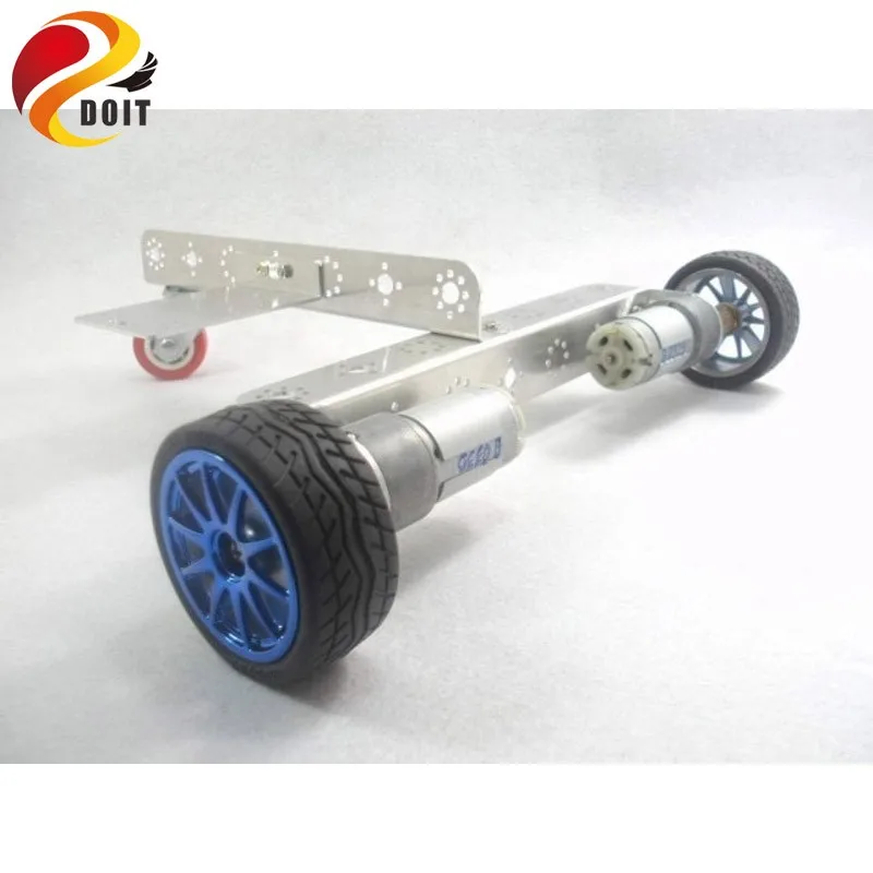 Умный Радиоуправляемый металлический автомобиль шасси колеса Интеллектуальный мотор робот DIY RC игрушка Мобильная платформа шасси встроенный колесный автомобиль