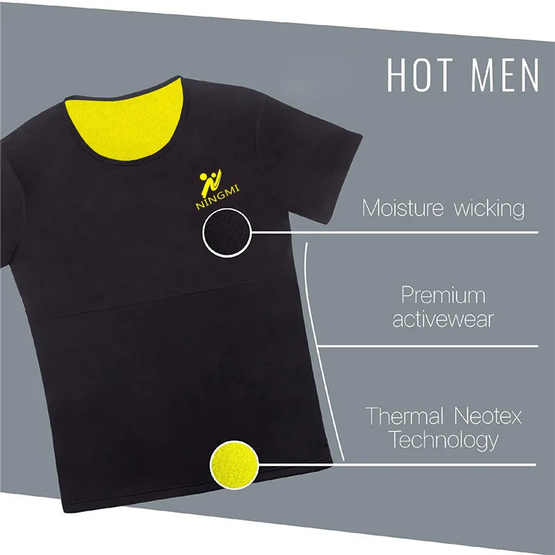 NINGMI мужской неопреновый корректор для тела, тренажер для талии, теплый спортивный топ, жилет для похудения, моделирующий пояс, Корректирующее белье, рубашки, куртка на молнии