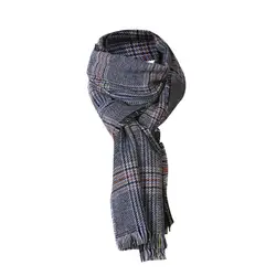 Новый Зимний шарф для Для женщин Мода тартан плед шерсть шарфы дамы шаль кашемир осень-зима Теплый Глушитель пончо Обёрточная бумага