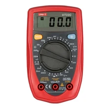 UNI-T UT33C Ручной Мультиметр Амперметр Ом Вольт Метр Температура Цифровой Универсальный Измеритель ЖК Count 1999 AVO Метр Высокой Точности