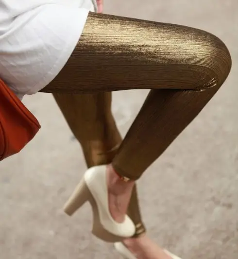 

Free Shipping Hot Selling Women fashion Gold Silver legging