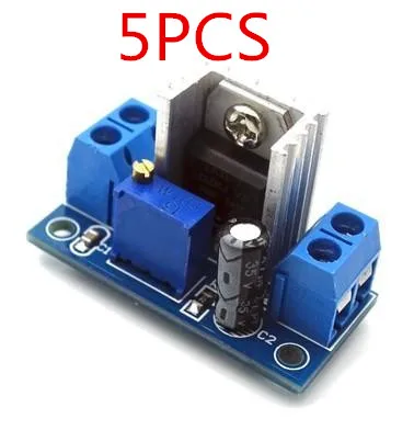 

5PCS LM317 adjustable regulated power supply module DC-DC DC converter buck board adjustable linear regulator