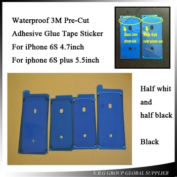 

100pcs/lot LCD Waterproof 3M Pre-Cut Adhesive Glue Tape Front Housing Frame Sticker For iPhone 7 6 5.5 " 6S plus 4.7"
