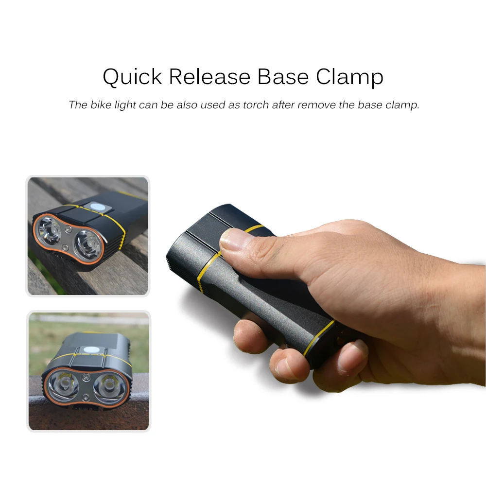 Best Super Bright Bicycle Light USB Rechargeable 800 Lumens Headlight Front Light Easy Installation Cycling Flashlight 5