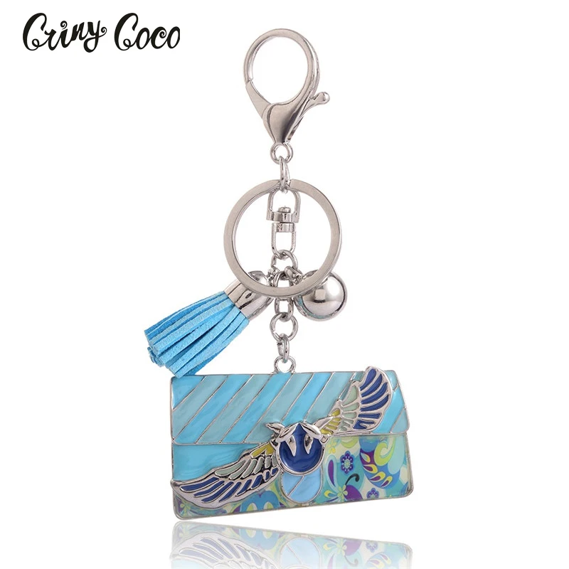 

Trendy Key Chain Women Girl Bag Keychain 2018 Fashion Enamel Zinc Alloy Key Ring Charm Cute Bag Shape Metal Womens Jewellery