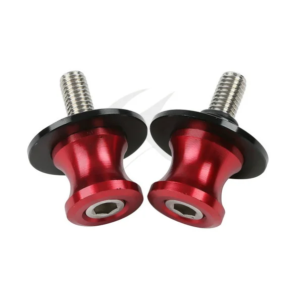 

6mm CNC Red Swing Arm Sliders Spools For Yamaha FZ 8 FJR 1300 MT-01 R6S V-MAX