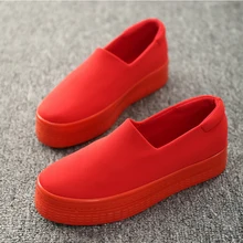 2016 neue muffin schwerem boden flach mund der segeltuchschuhe frauen schuhe casual schuhe ein pedal student flachen boden schuhe w343