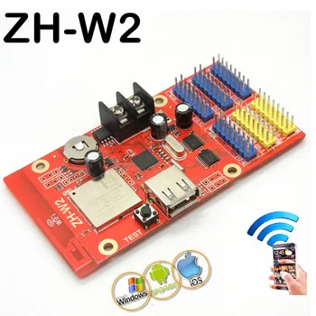 

Free shipping ZH-W2 wifi LED control card 1024*64pixels support wifi+USB P10,p13.33,p16,p20,p4.75 display module led controller