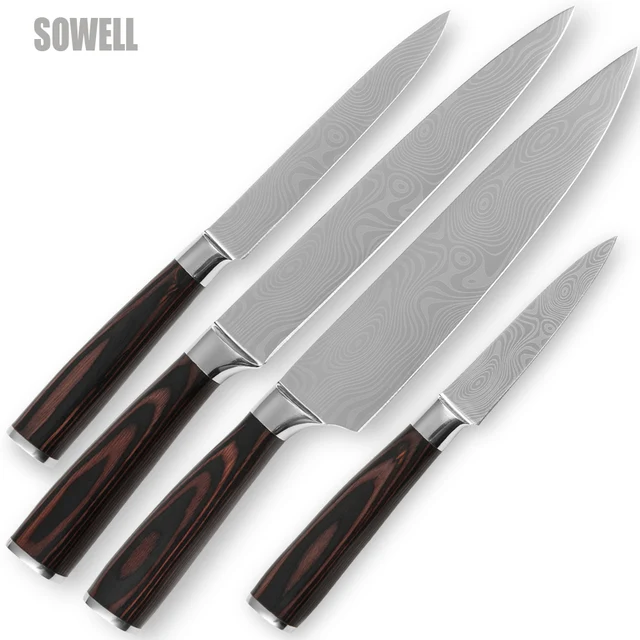 Handmade kitchen knife set fruit utility slicing chef knife best ...