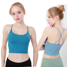 Женские рубашки с подкладкой для йоги Женская Спортивная кофта противоударные спортивные бюстгальтеры дышащий спортивный жилет для пробежек Топы гимнастическая майка для женщин