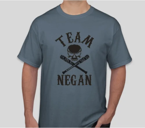 Новый с бирками команда NEGAN | THE WALKING DEAD T-SHIRT ~ прохладно Повседневное гордость
