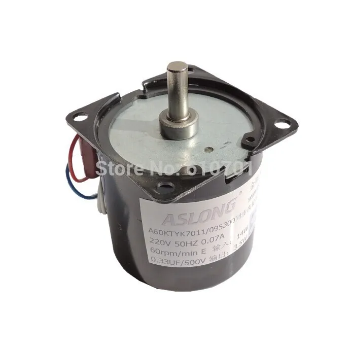 

Center axle 220VAC Rotate Speed Reduction Electric AC Gear reduction synchronous motor 60KTYZ 14W 50Hz CW/CCW