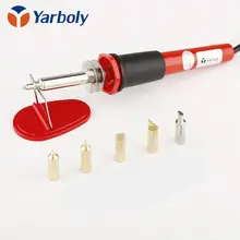Насадки для паяльника пирография инструмент 30 Вт 220 В паяльник набор инструментов DIY ремесло паяльная ручка с 5 наконечниками