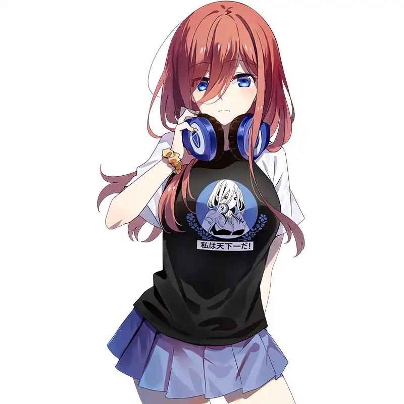 Anime T Shirt The Quintessential Quintuplets Nakano Miku Cosplay