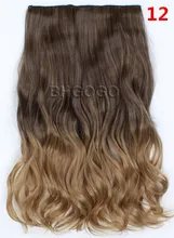 BHGOGO 12# Hair Extension Synthetic Hairpieces Clip In Hair Claw On Wavy Curly Hair Wiglets Fashion For Women Hair Costume