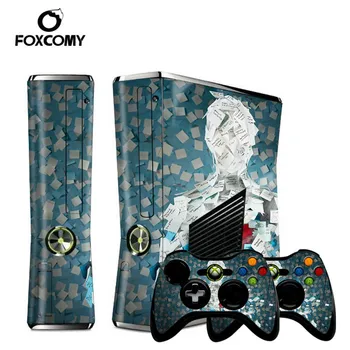 

3D Model Custom Vinyl Console Cover For Microsoft Xbox 360 SLIM Skin Stickers Controller Protective For XBOX360 S