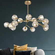 Modern Pendant Ceiling Lamps LED Crystal Pendant Lamp Lights Pending Lighting Chandelier Living Room Dining Room Hanging Lamp modern crystal chandelier creative led crystal round pendant lamp dining room bedroom living room hotel lamp lighting