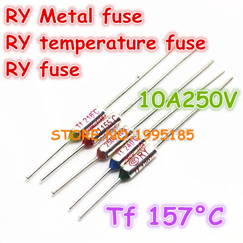 Новый микро-Термопредохранитель RY 50 шт./лот 10A250V Tf 157 градусов TF157 C