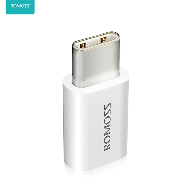 ROMOSS CC01 Type-C Разъем для Micro USB Женский OTG Адаптер Поддержка 2.1A Зарядное Устройство Дата Передачи TPE Материал МИНИ телефонный адаптер