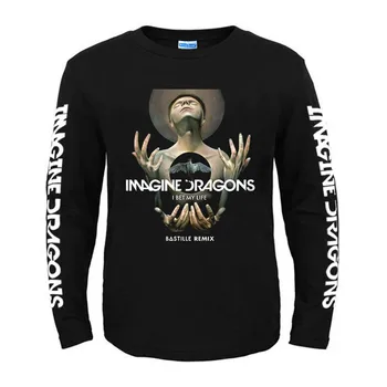

Bloodhoof Imagine Dragons Alternative Rock Indie Pop men's long Sleeve cotton O-neck T-shirt Asian Size