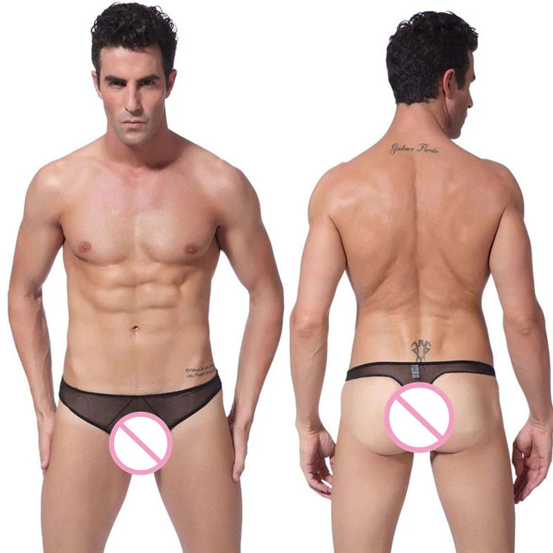 

2018 New Sexy men's g-strings thongs U Bulge Pouch Men Elastic T Back erotic Lingerie Thong Male Bulge Pouch Underwear