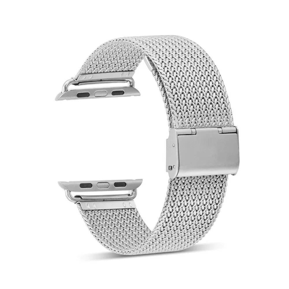 Laforuta Milanese Loop Band для Apple Watch 44 мм/42 мм браслет для iwatch ремешок 40 мм/38 мм нержавеющая сталь наручные часы серии 4 3 2 1