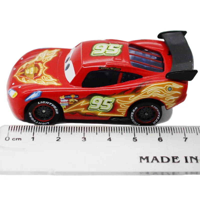 Disney Pixar Cars 2 No.95 Lightning Mcqueen цветной рисунок Металлический Литой Сплав Игрушечная