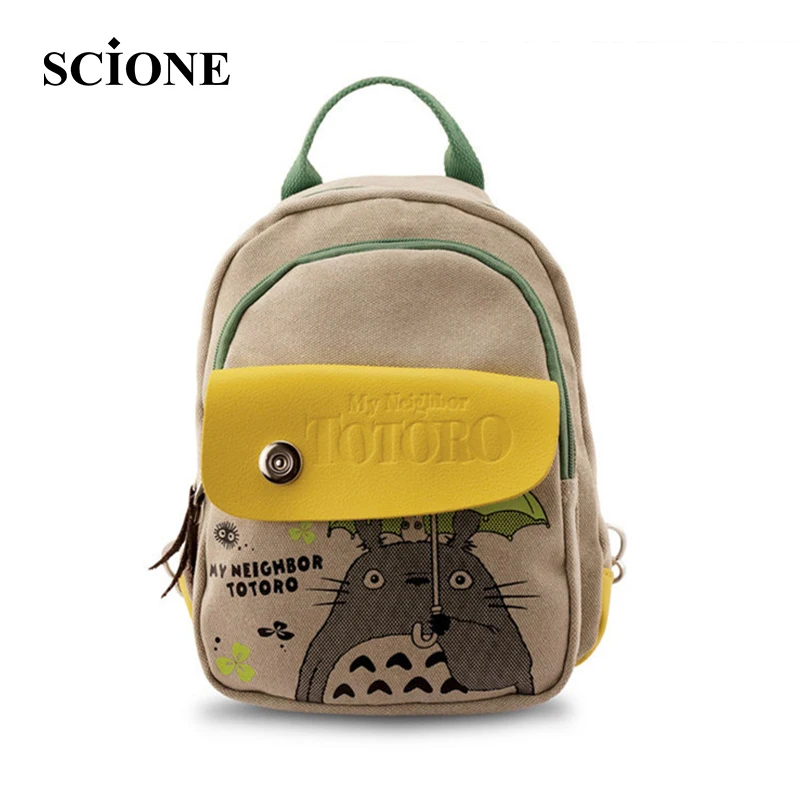 Hot Anime My Neighbor Totoro Canvas Cartoon Printing Backpacks Fashion Natsume Yuujinchou Small Girls Shoulder Schoolbags