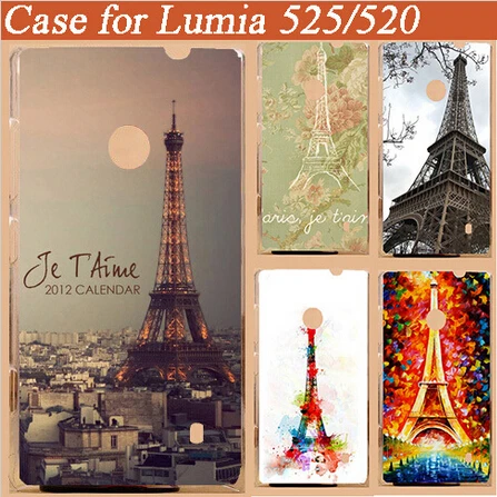 Модные чехлы с 3D рисунком для Nokia Lumia 520 N520 жесткие пластиковые защитные мобильных