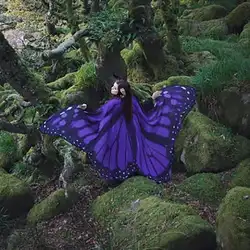 Новая мода бабочка крыло шаль фея дамы Нимфа костюм эльфа аксессуары бабочка шарф