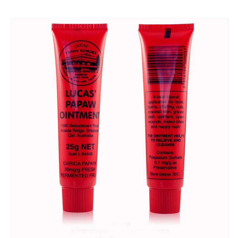 

Australia 100% Original Lucas Papaw Ointment Cracked Lips Gravel Rash Nappy Rash Paw Paw Beauty&Health Care 25g