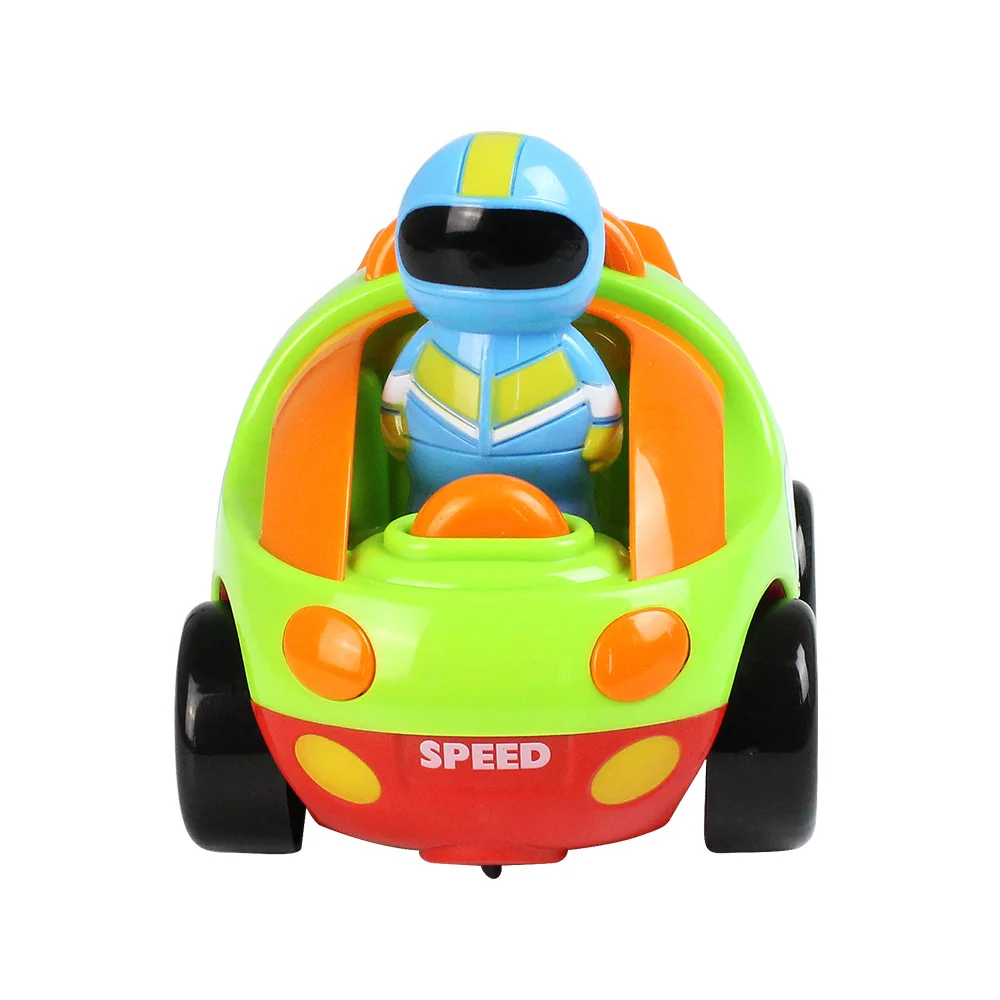 

Wireless Remote Control Children Cartoon Car With Light Music Vehicle Toy 2 Channels Electric Radio Control Bright Colorful Gift
