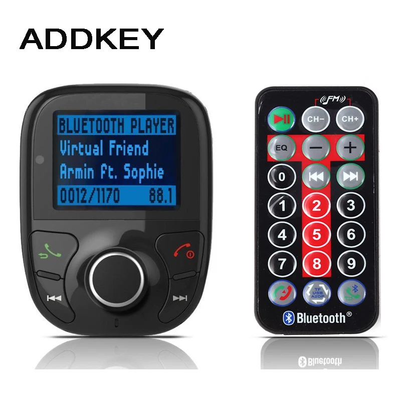 ADDKEY 2017 НОВЫЙ Беспроводной Автомобильный MP3 Аудио-Плеер с Bluetooth FM Передатчик С