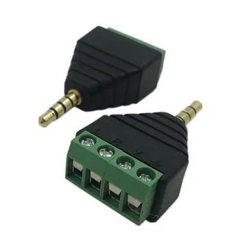 

20Pcs 3.5mm Stereo Audio Male to AV 4-Screw Terminal Female Connector