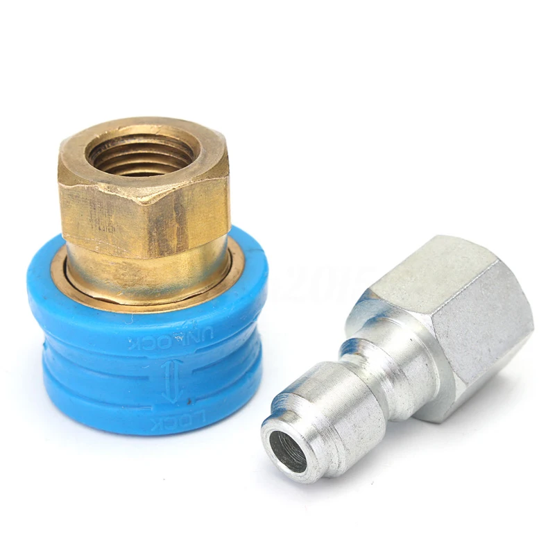 

Pressure Washer Steam Cleaner Quick Jet Release Compact Connector 1/4F X 11.6mm Coupling for Garden Water Cleaning Tool