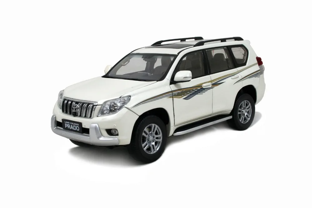 Paudi модель 1/18 1:18 Масштаб Toyota Land Cruiser Prado белая литая модель автомобиля Игрушечная модель автомобиля открываются двери