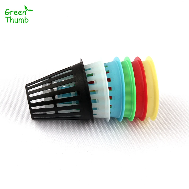 

15pcs Dia. 47mm Hydroponic Pots Soilless Culture Plastic Seedling Mesh Net Pot Greenhouse Organic Vegetable Nursery Pots