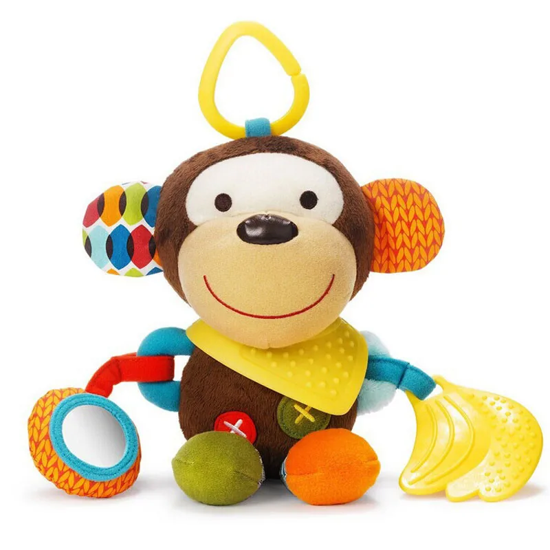 

Baby toys Cartoon Animal Plush Baby Kids Car Rattle Multicolor Bed Hanging Toy 0~24 Months