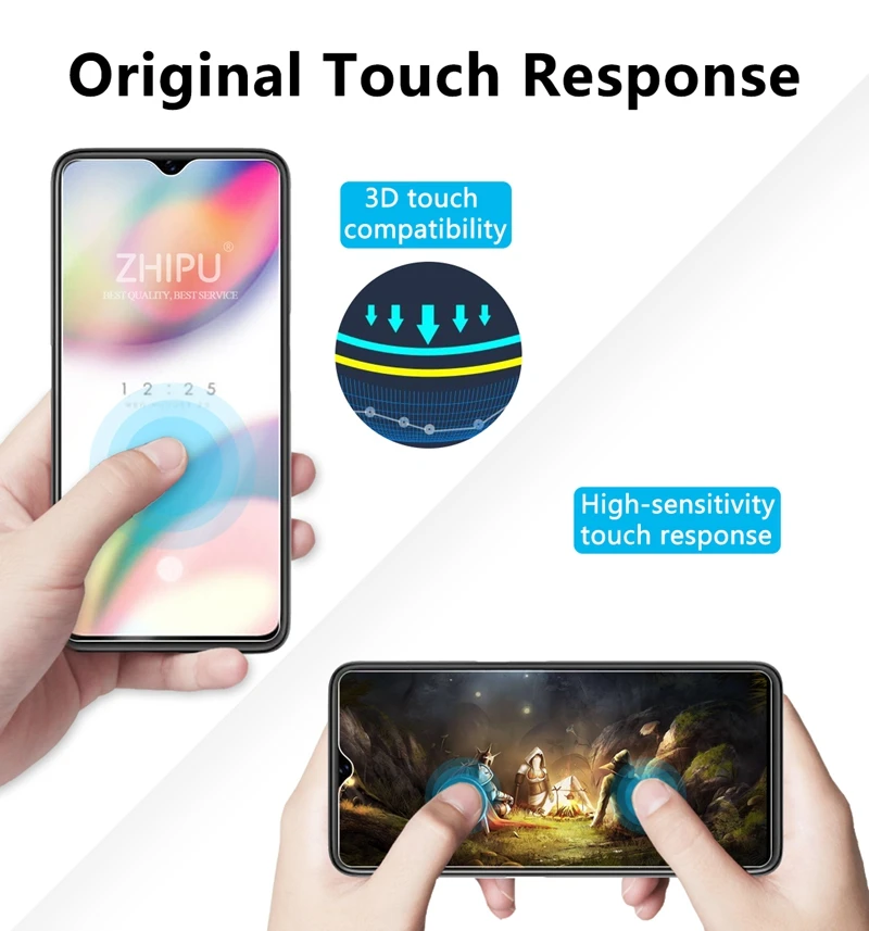 2 шт закаленное стекло для OPPO Reno Z протектор экрана 2.5D 9H Премиум Закаленное