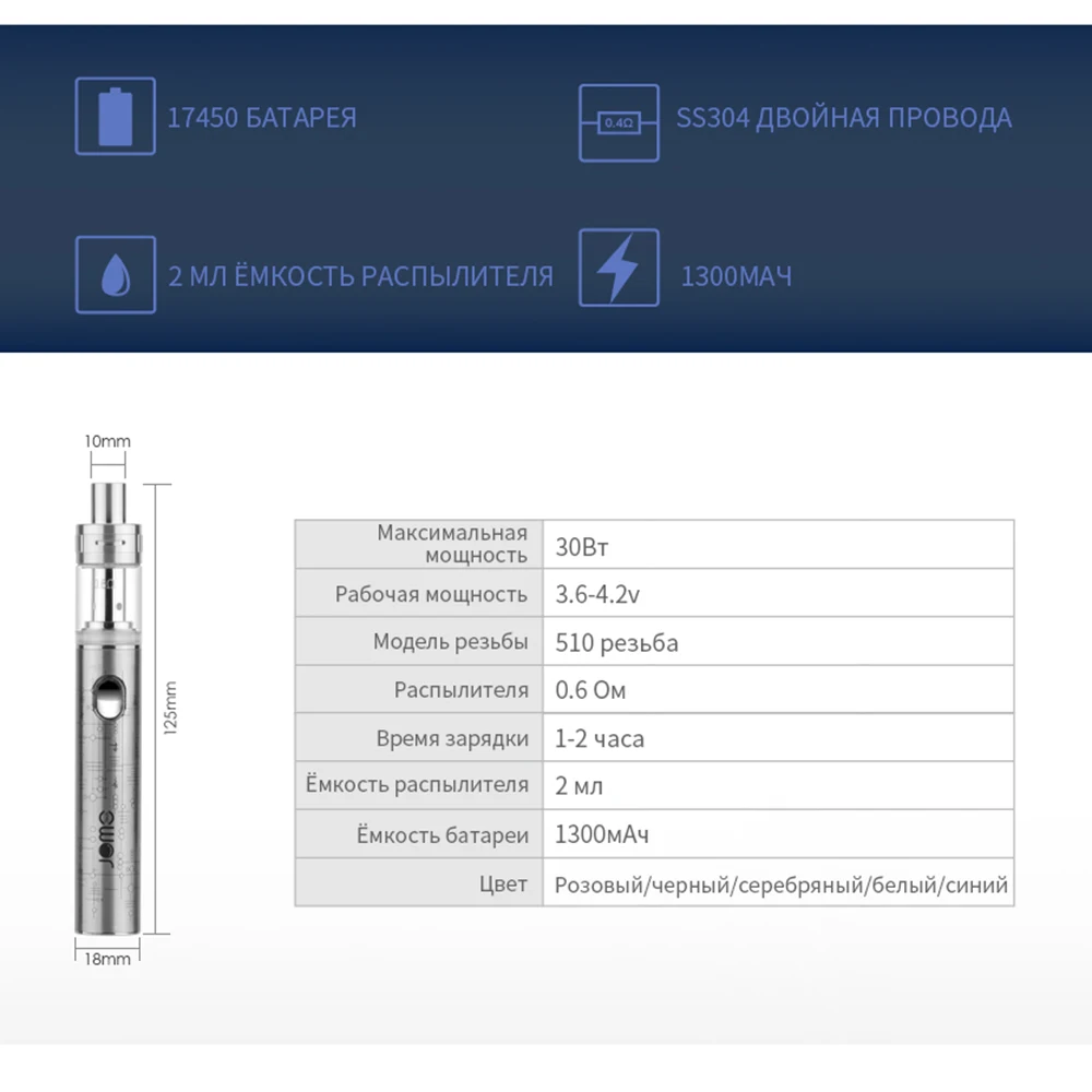 Оригинал jomotech электронная ручка коробки mod катушки жидкостью vape мод сигарета