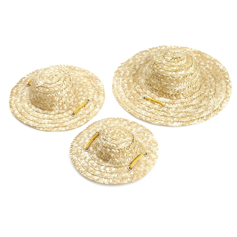 Straw Hat for Dogs | Dog Sun Hat | Cat Sun Hat | Outdoor Dog Accessories