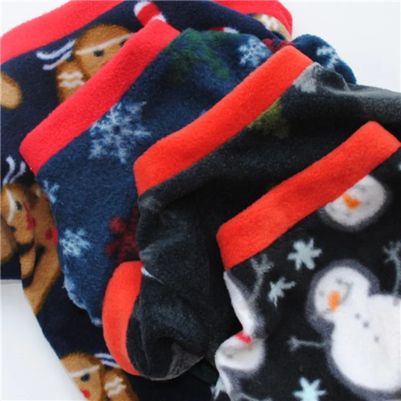 Одежда для собак хлопковая Футболка Новогодний для домашних собак олень одежда с принтом Снежная олень рубашка из интерлока