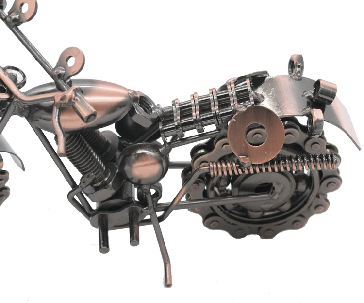 Metal Vintage Motorcycle Figurine