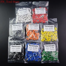 Free shipping E2508 Tube insulating terminals 100psc 2.5mm2 Insulated Wire Connector Cable Insulation crimp terminal connector