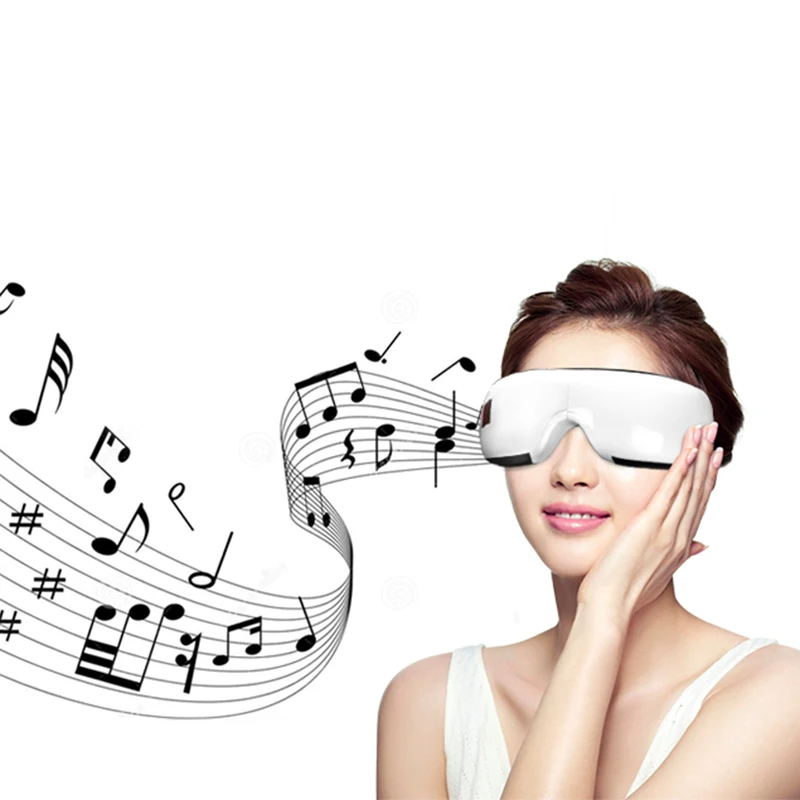 Pressão de ar Proteger a Visão Bluetooth Música Elétrica Olho Massageador Compressa Círculos Escuros Remover Magnético Distante-infravermelho Cuidados 15 proteger a visão olho cuidados
